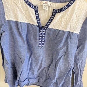 Vineyard Vines Blue and White Top